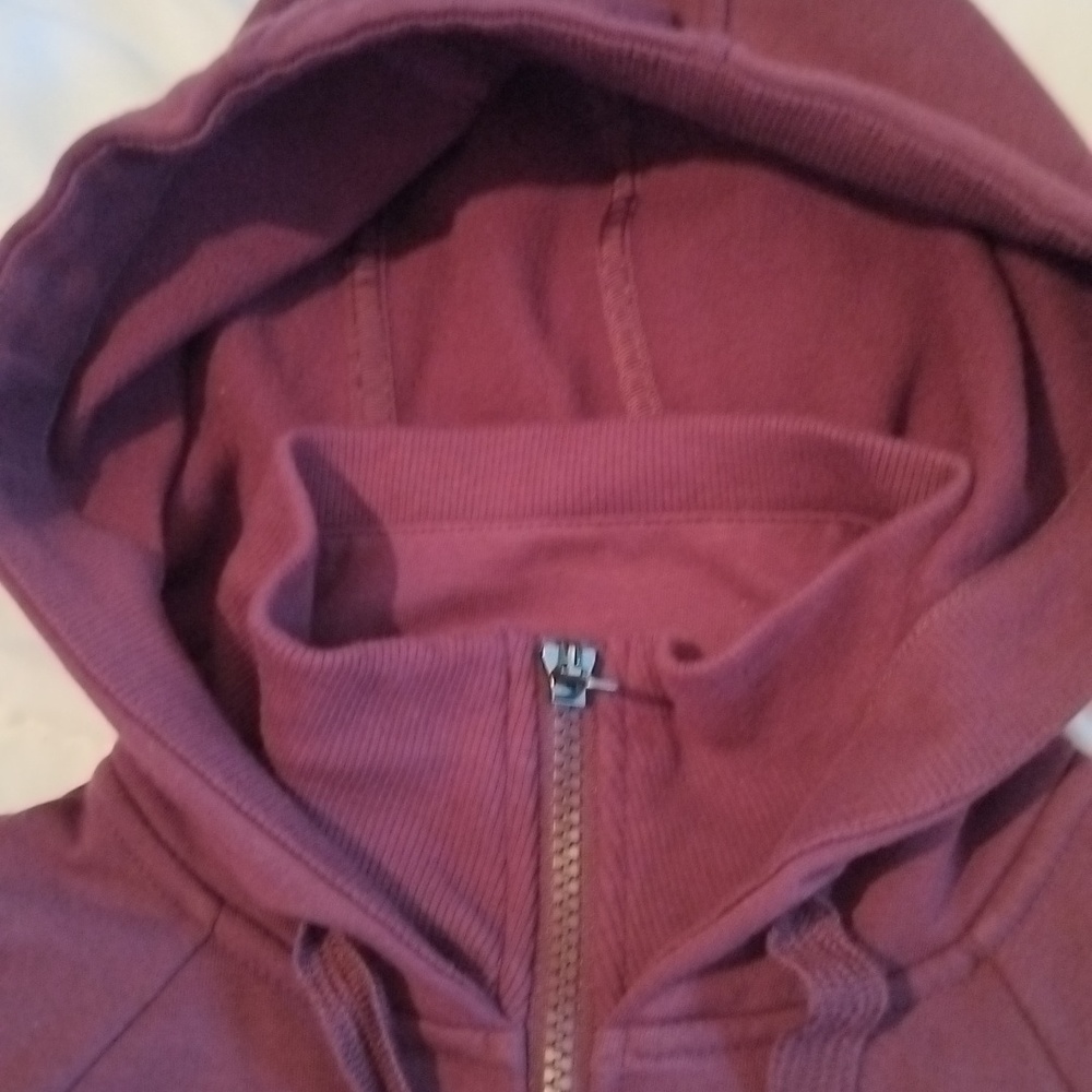 NEW Athleta Burgundy Zip-Up Hoodie - xxs - Picture 4 of 5